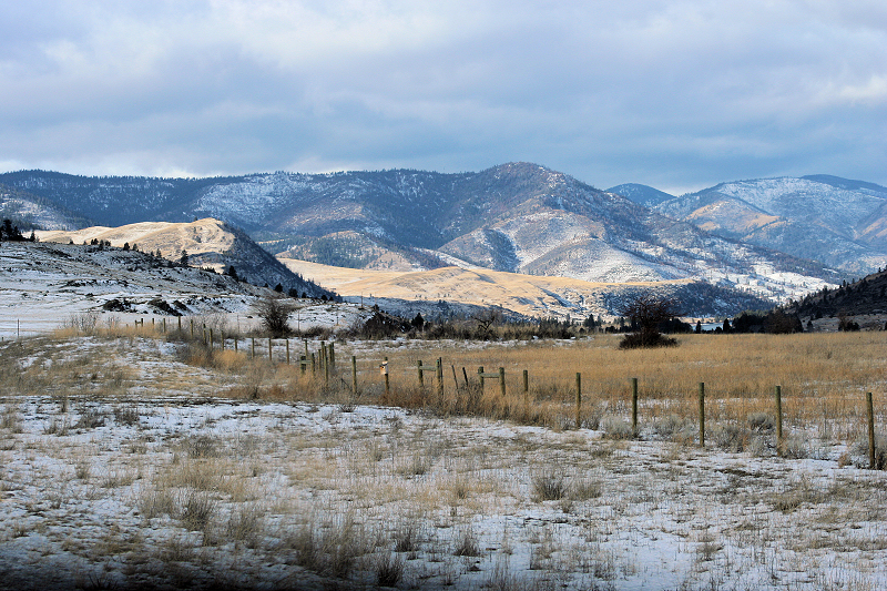 Near Thompson Falls in Winter